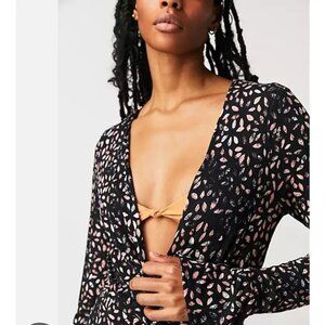 Free People "Shayla" in Black Size SP NWOT